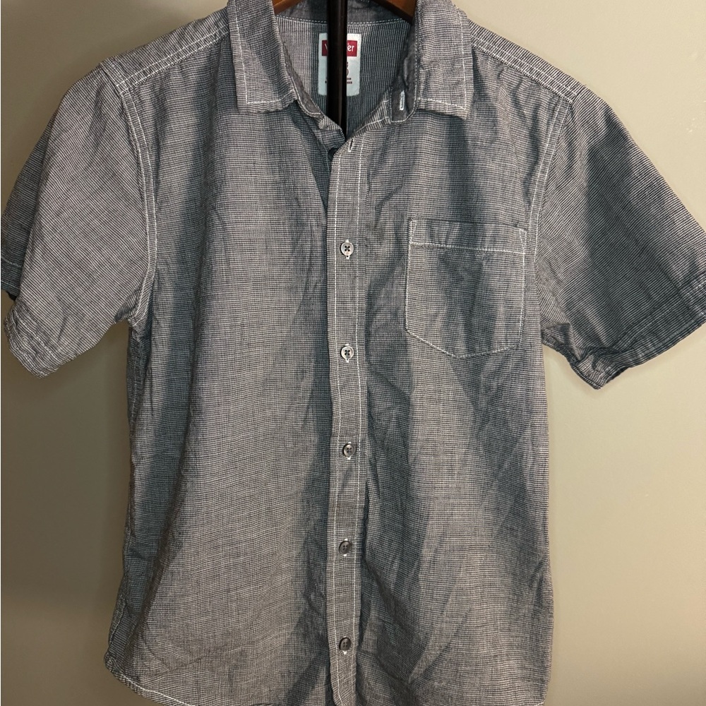 Wrangler boys Gray Short Sleeve Shirt